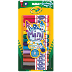 Crayola Pip-Squeaks Mini Washable Felt Tip Colouring Pens, Pack of 14 - Ideal for Little Fingers