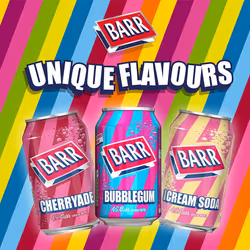 Barr Bubblegum Fizzy Drink Cans, 330ml, (Pack of 24)