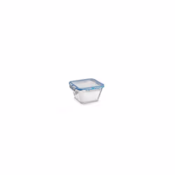 Glass Airtight Food Storage Container - 860ml Capacity with Clip Lock - Easy Storage & Keeps Food Fresh - Freezer & Oven Safe ...