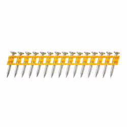 DeWALT DCN8901040, Cap nail, Galvanized metal, Concrete, Flat head, Silver, Yellow, 40 mm