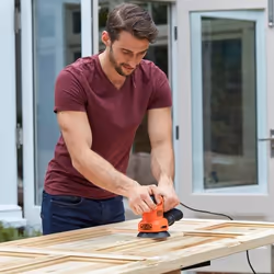 Black & Decker BEW200-GB portable sander Random orbital sander 12000 RPM Black, Orange 200 W - Additional view 6