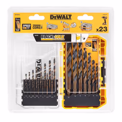 Dewalt HSS-G Metal Drill Bit 23 Piece Set Gold Oxide High Speed Steel