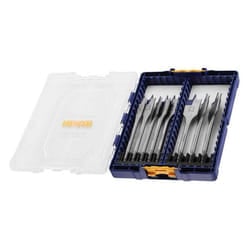 Irwin 8 Piece Blue Groove Flat Bit Set 4X Faster Cut 8 Piece 10507603