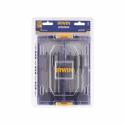 Irwin 8 Piece Blue Groove Flat Bit Set 4X Faster Cut 8 Piece 10507603