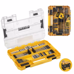 Dewalt DT70762 85 PC Screwdriver Drill Bit Set HSS-G Large Tough Case for Tstak