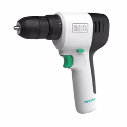 Black & Decker Reviva, Power screwdriver, Pistol handle, White, 12.5 N⋅m, 26 N⋅m, Battery