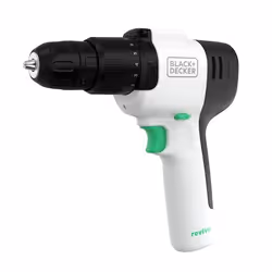Black & Decker Reviva, Pistol grip drill, 1 cm, 17.5 N⋅m, 40 N⋅m, Battery, 1.5 Ah