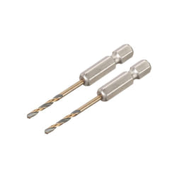 DEWALT BLACK&GOLD Hex HSS-G Drill Bits (2) 2.5mm