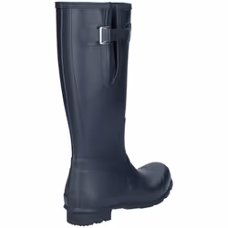 ) Hunter Original Side Adjustable Rubber Men's Navy Wellington Boots - Blue, 9 (Adults'