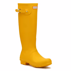 Hunter Original Womens Bright Yellow Tall Wellington Boots - UK 5