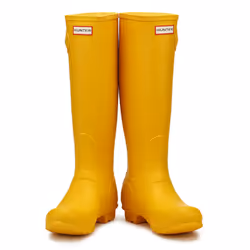 Hunter Original Womens Bright Yellow Tall Wellington Boots - UK 5
