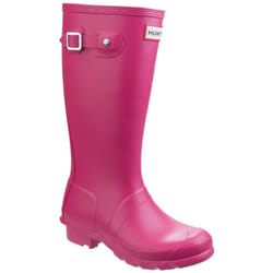 ) Hunter Original Rubber Pink Wellington Boots - Pink, 2 (Adults'