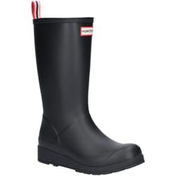 ) Hunter Original Play Tall Rubber Women's Black Wellington Boots - Black, 5 (Adults'