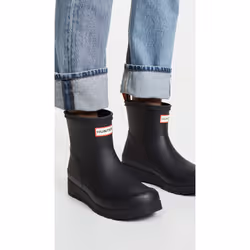 HUNTER Women's Rain Boot  Black  us-6