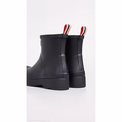Hunter Men's Play Short Rain Boot  Black  9