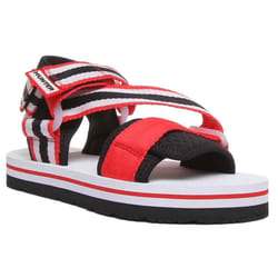 Hunter Beach Sandal Ankle Strap Hook And Loop In White Red Size 3