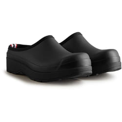 ) Hunter Play Clog Rubber Men's Black Garden Shoes - Black, 8 (Adults'