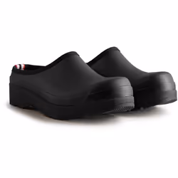 ) Hunter Play Clog Rubber Men's Black Garden Shoes - Black, 9 (Adults'
