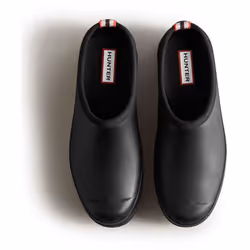 ) Hunter Play Clog Rubber Women's Black Garden Shoes - Black, 6 (Adults'