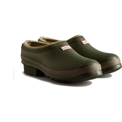 ) Hunter Gardener Rubber Men's Dark Olive/Clay Garden Shoes - Green, 11 (Adults'
