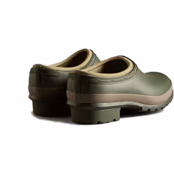 ) Hunter Gardener Rubber Men's Dark Olive/Clay Garden Shoes - Green, 11 (Adults'