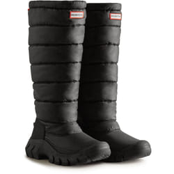 ) Hunter Intrepid Nylon Women's Black Wellington Boots - Black, 5 (Adults'