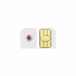 Vodafone Pay As You Go Dual SIM Card with Standard and Micro Adapters