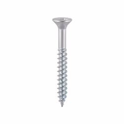 Timco Twin-Threaded Double Countersunk Silver Woodscrews - 4 x 1/2