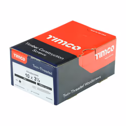 TIMCO Twin-Threaded Countersunk Silver Woodscrews - 10 x 3 1/2