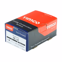 TIMCO Twin-Threaded Countersunk Silver Woodscrews - 10 x 4