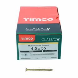 Timco Classic Multi-Purpose Double Countersunk Gold Woodscrews - 4.0 x 55