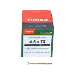 TIMCO Classic Multi-Purpose Countersunk Gold Woodscrews - 4.5 x 70