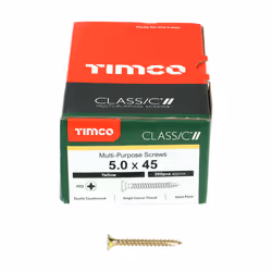 TIMCO Classic Multi-Purpose Countersunk Gold Woodscrews - 5.0 x 45
