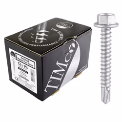 Timco Self Drilling Hex Head Roofing Screws for Light Section Steel (Silver) - 5.5 x 32mm (500 Pack Box)