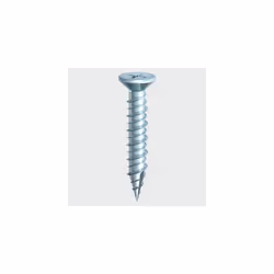 TIMco 105Z PVC Window Double Slash Point Screw CSK BZP 4.3 x 30mm Box of 1,000