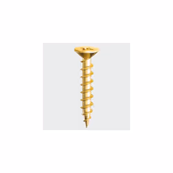 TIMco 202Y PVC Window Screw Ribbed Gimlet Point CSK ZYP 4.3 x 20mm Box of 1,000
