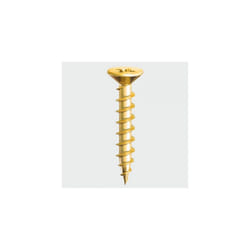 TIMco 202Y PVC Window Screw Ribbed Gimlet Point CSK ZYP 4.3 x 20mm Box of 1,000