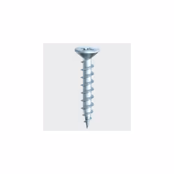 TIMco 206Z PVC Window Screw Ribbed Gimlet Point CSK BZP 4.3 x 40mm Box of 1,000