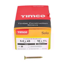 Timco Solo Double Countersunk Gold Woodscrews - 5.0 x 45