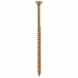 Timco 50100SOLOC PZ2 CSK ZYP Solo Woodscrew 5.0 x 100 - Yellow (Box of 100)