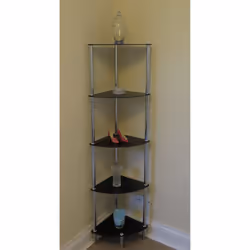 ASPECT Polo 5 Tier Corner Display Glass Unit-Black, S