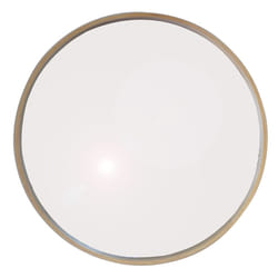 Round Wood Accent Wall Mirror/Vanity Mirror/Bathroom Mirror (Natural, 59 dia x 4.5 cm)