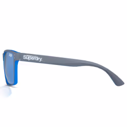 Superdry Sunglasses Kobe 105 Matte Grey - Fluro Blue/Blue mirror