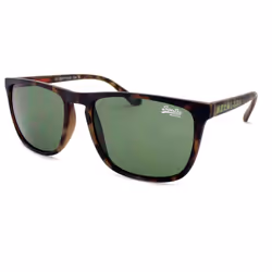 SUPERDRY Sunglasses SHOCKWAVE Dark Brown Tortoise with Green Lens 102