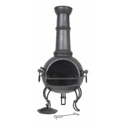 La Hacienda Murcia Outdoor Freestanding fireplace Firewood Black