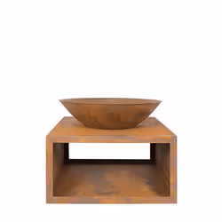 La Hacienda 58263, Freestanding fireplace, Open, Firewood, Terracotta, Outdoor, Cast iron, Steel