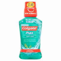 Colgate Plax Soft Mint 250ml (Pack of 6)