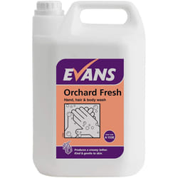 Evans Vanodine Orchard Fresh, Refreshing Hand, Hair and Body Wash, 5 Litres