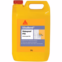 SIKA SKBDWATPVA5 SikaBond Waterproof PVA Exterior Grade, White, 5 Litre