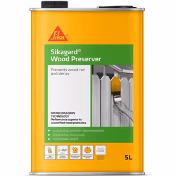 Sikagard SKGDWPCL5 Wood Preserver - Prevents Wood Rot and Decay, Clear, 5 Litre